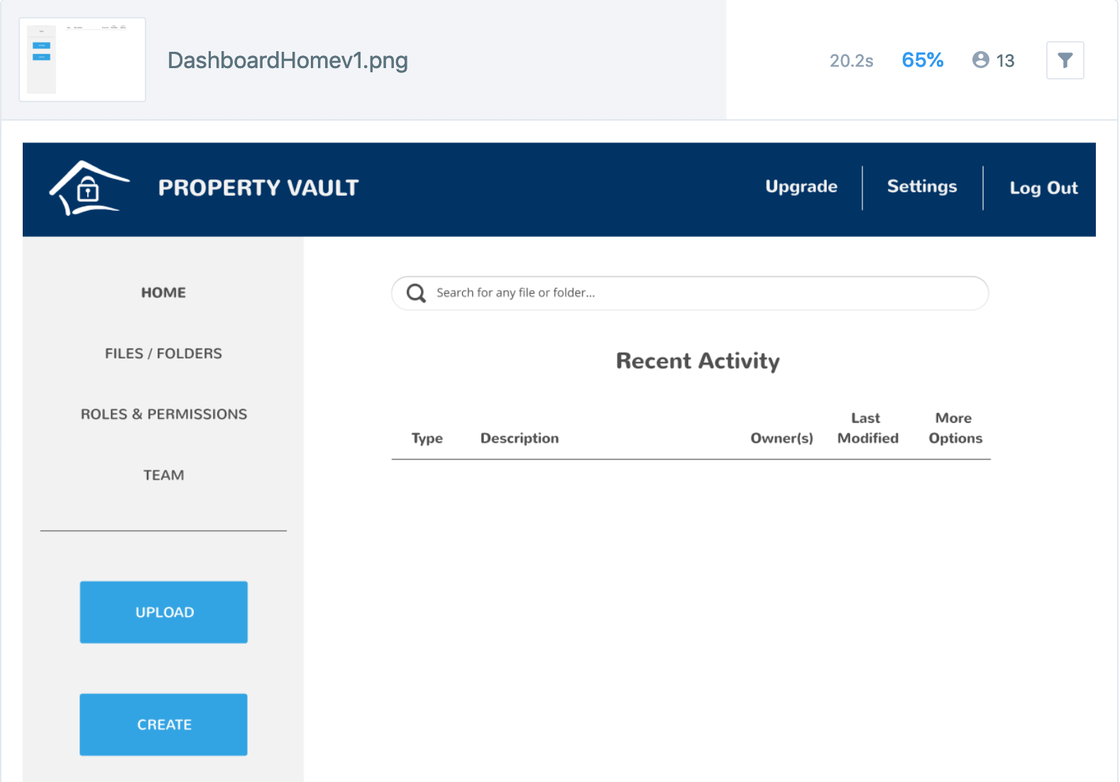 Desktop Dashboard Home A/B Test